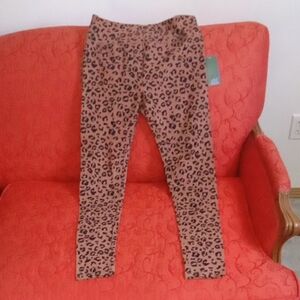 Nwt Wild Fable Brown Leopard Print Leggings